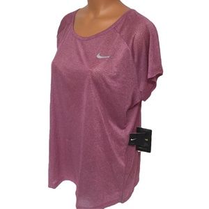Nike Breathe Dry Fit Racer Back Short Sleeve Top